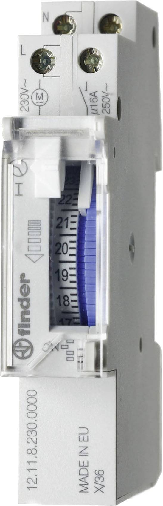 Finder 12.11.8.230.1000 Zeitschaltuhr Tagesprogramm IP20