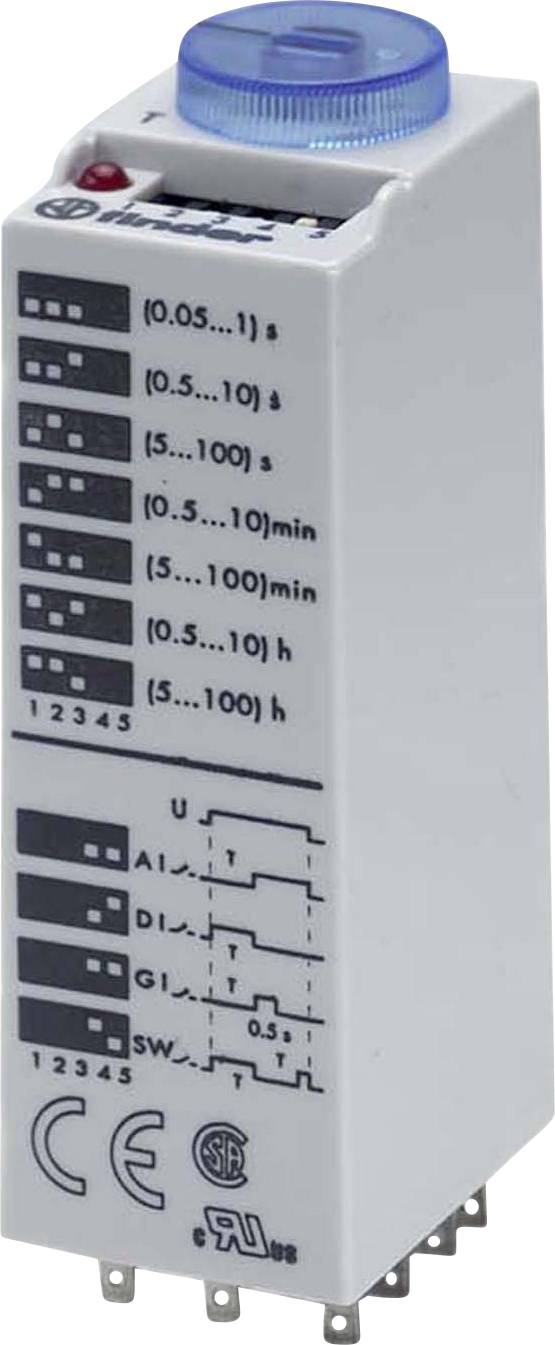 Finder 85.03.8.240.0000 85.03.8.240.0000 Zeitrelais 240 V/AC 1 St. Zeitbereich: 0.05 - 360000s 3 Wechsler