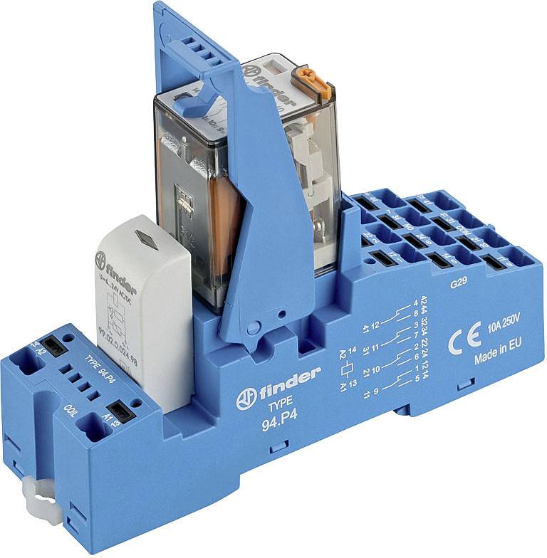 Finder 58.P4.8.012.5060 Koppelrelais 12 V/AC 7A 4 Wechsler 10St.