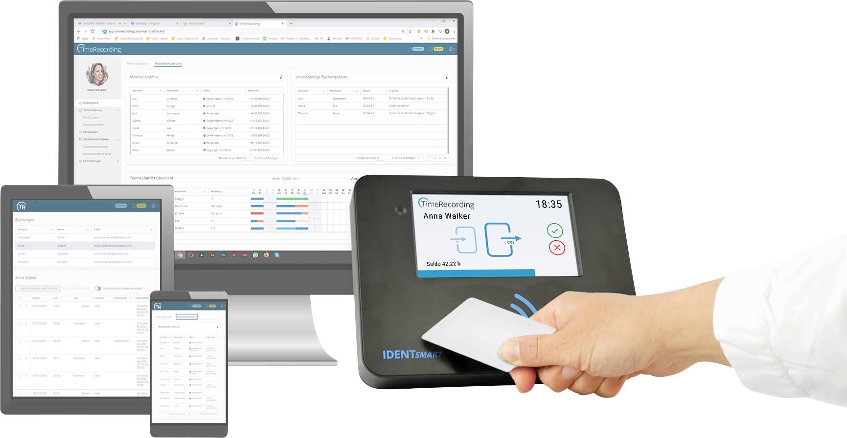IDENTsmart ID800 Zeiterfassung Starter-Kit
