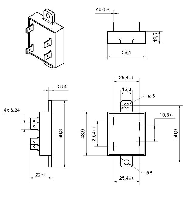 Crouzet Halbleiterrelais 84132210N 8A Schaltspannung (max.): 280 V/AC Spezieller Nulldurchgang 1St.
