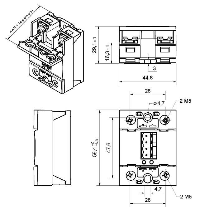 Crouzet Halbleiterrelais 84140631N 50 A Schaltspannung (max.): 510 V/AC Zufällig schaltend 1 St.