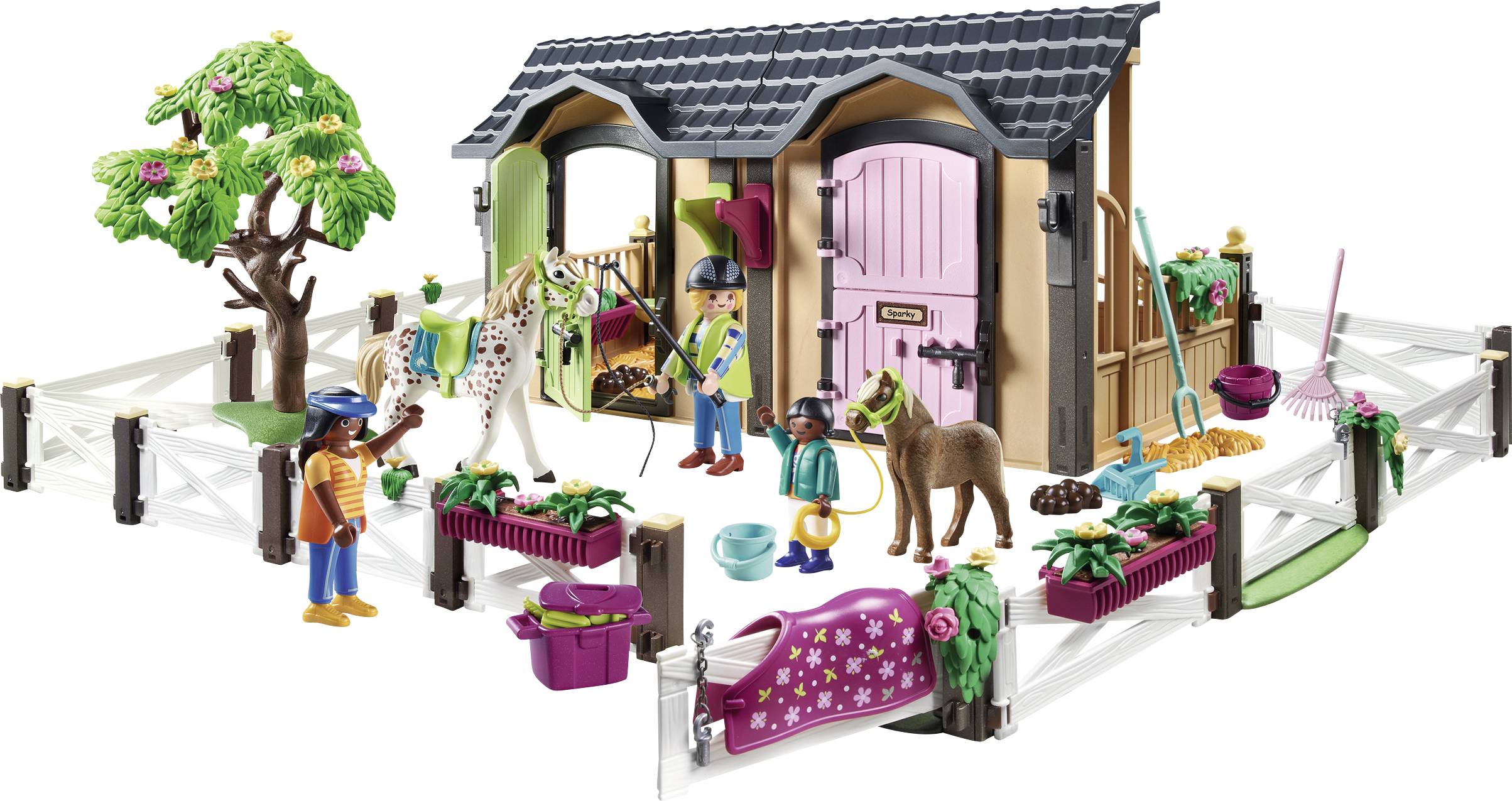 Playmobil® Country Reitunterricht mit Pferdeboxen 70995