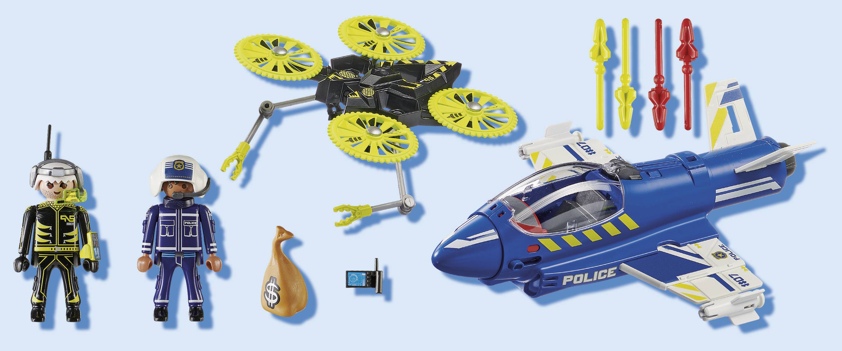 Playmobil® City Action Polizei-Jet: Drohnen-Verfolgung 70780