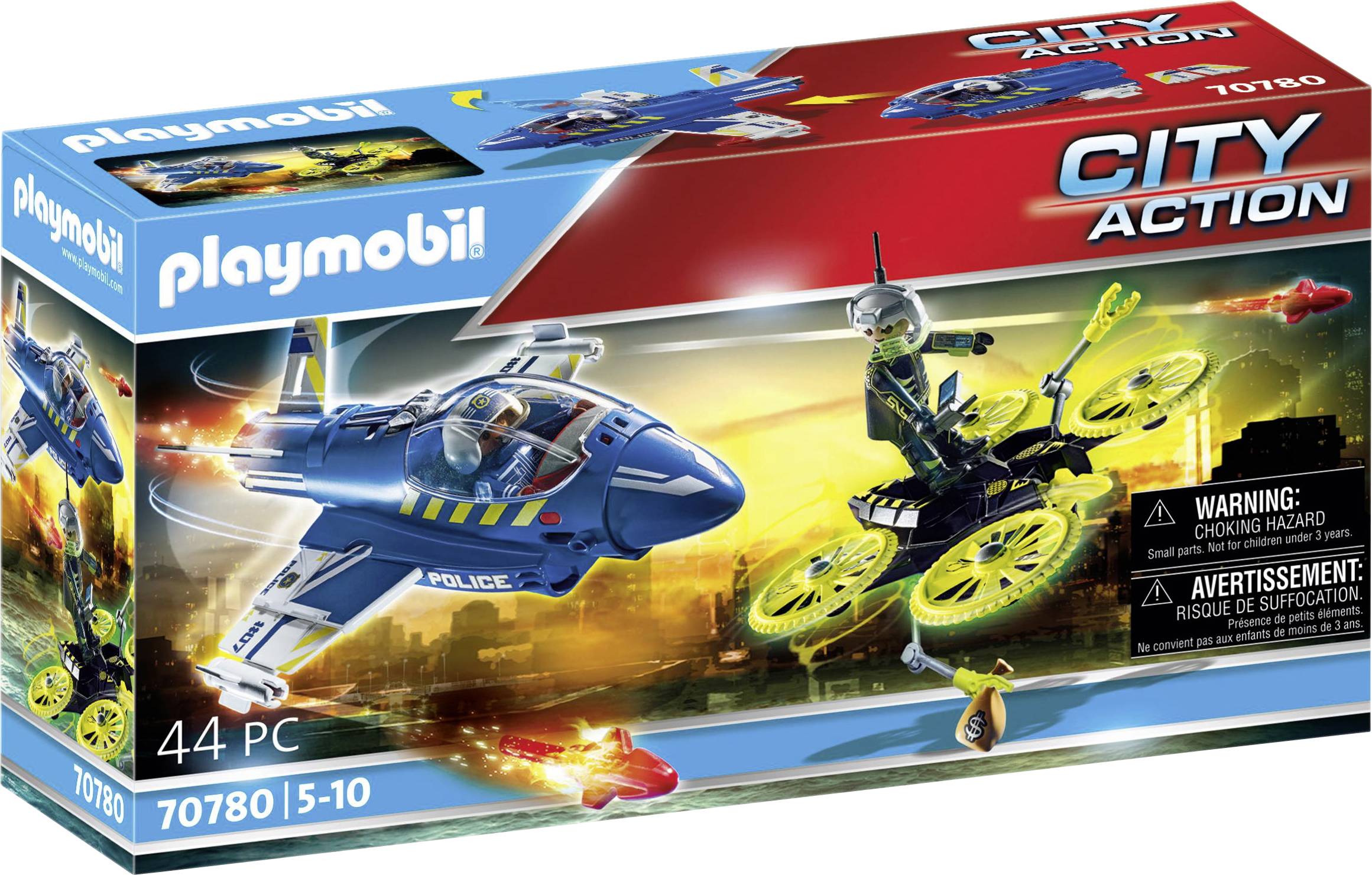 Playmobil® City Action Polizei-Jet: Drohnen-Verfolgung 70780