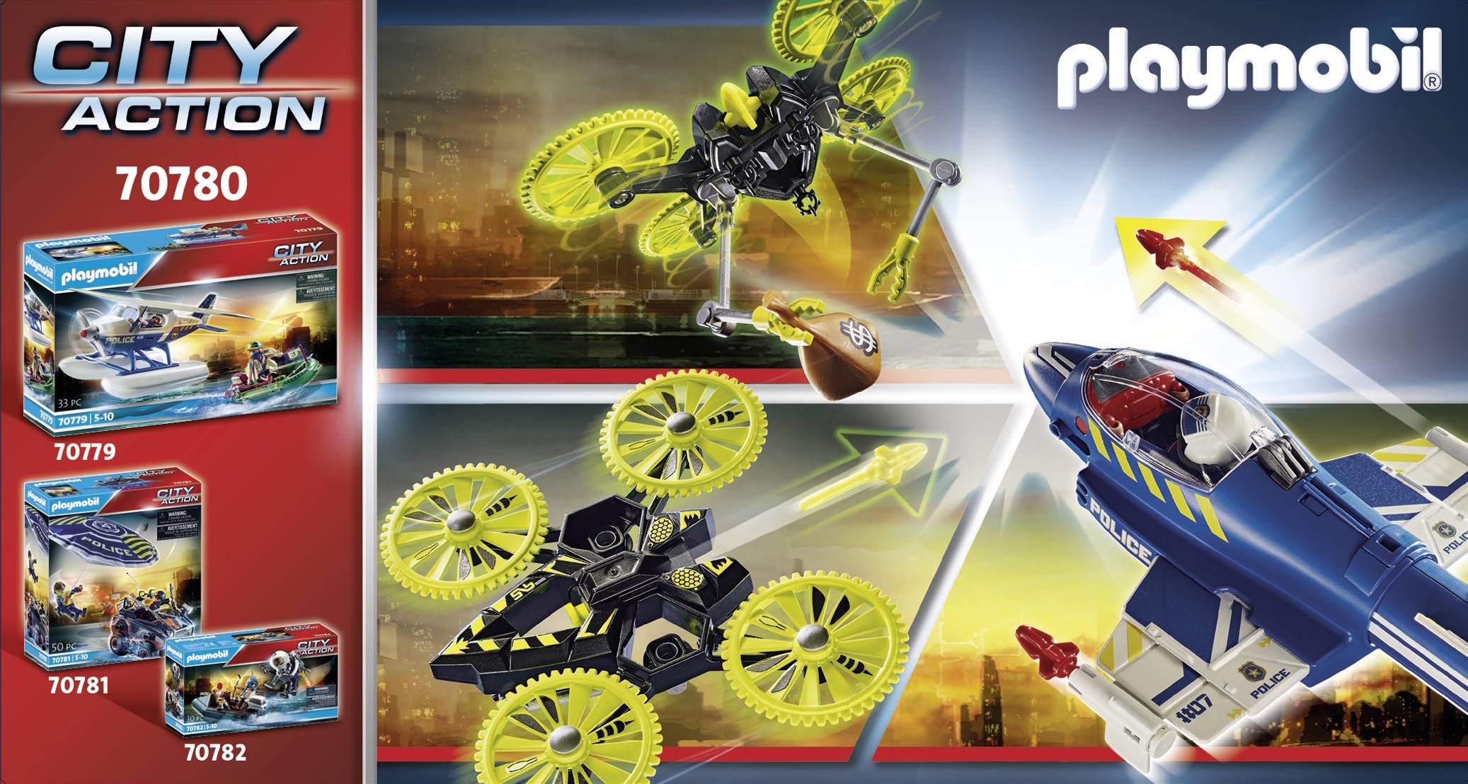 Playmobil® City Action Polizei-Jet: Drohnen-Verfolgung 70780