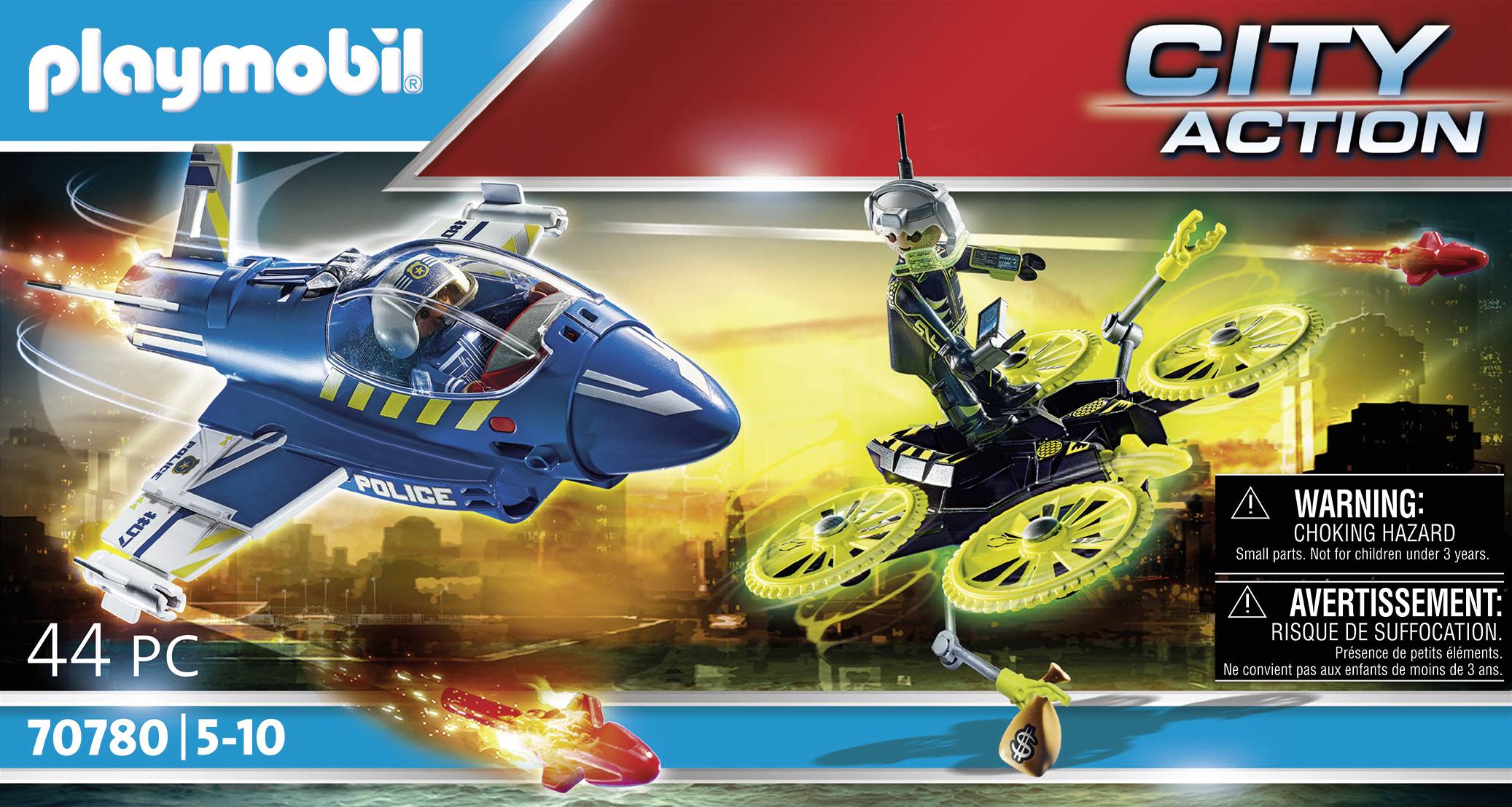 Playmobil® City Action Polizei-Jet: Drohnen-Verfolgung 70780