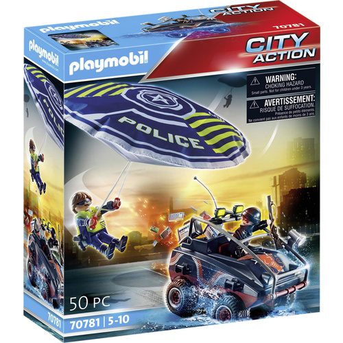 Playmobil® City Action Polizei-Fallschirm: Verfolgung des Amphibien-Fahrzeugs 70781
