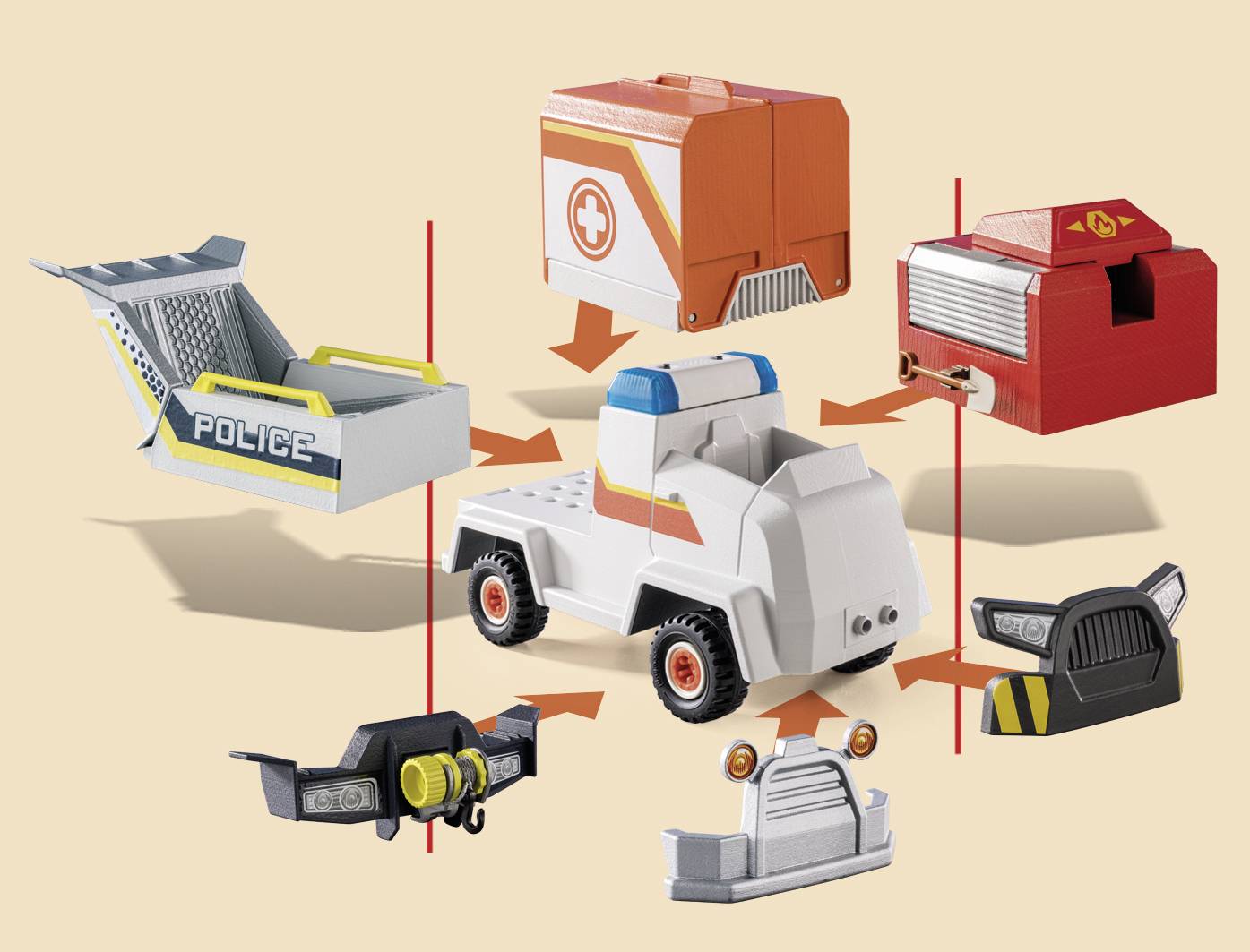 Playmobil® Duck on Call Notarzt Einsatzfahrzeug 70916