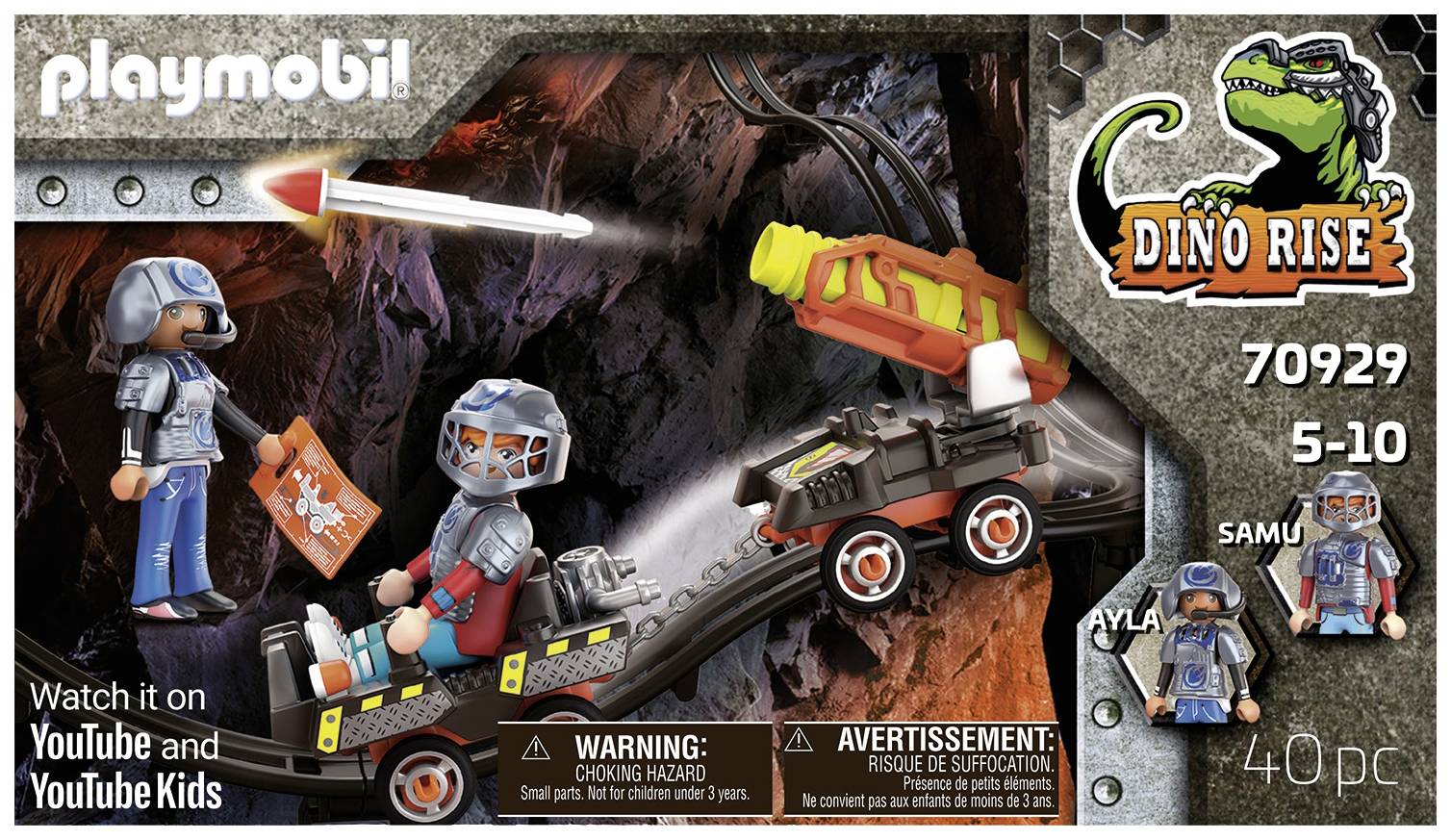 Playmobil® Dino Rise Dino Mine Raketenkart 70929