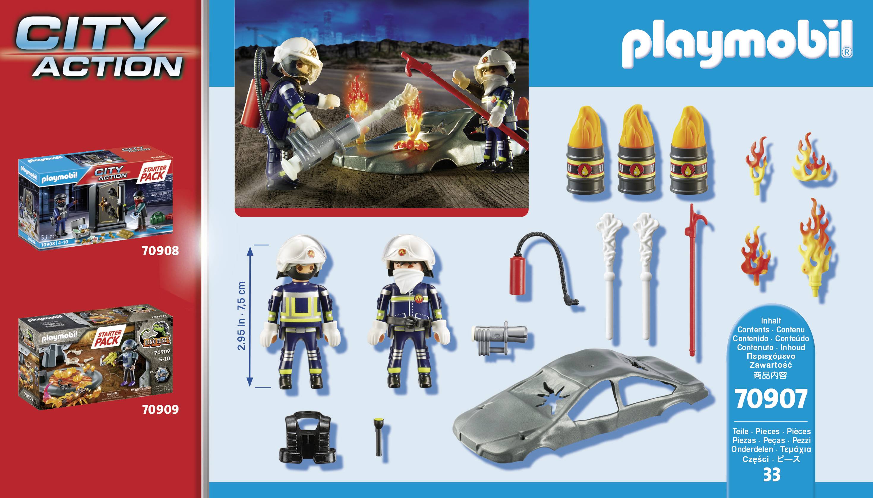 Playmobil® City Action Starter Pack Feuerwehrübung 70907