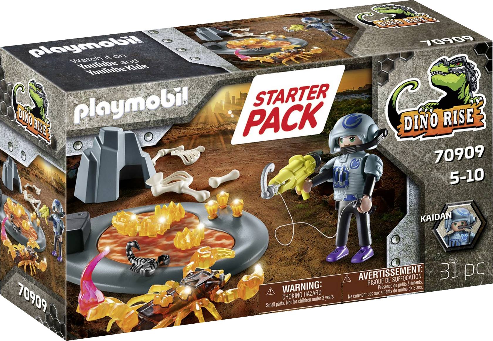 Playmobil® Dino Rise Starter Pack Kampf gegen den Feuerskorpion 70909