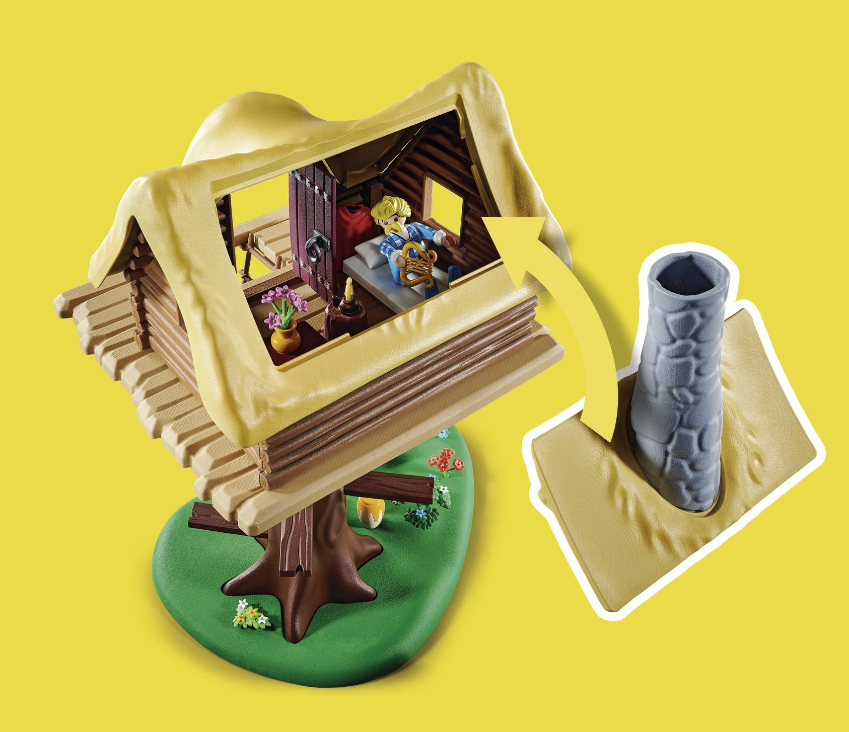 Playmobil® Asterix Troubadix mit Baumhaus 71016