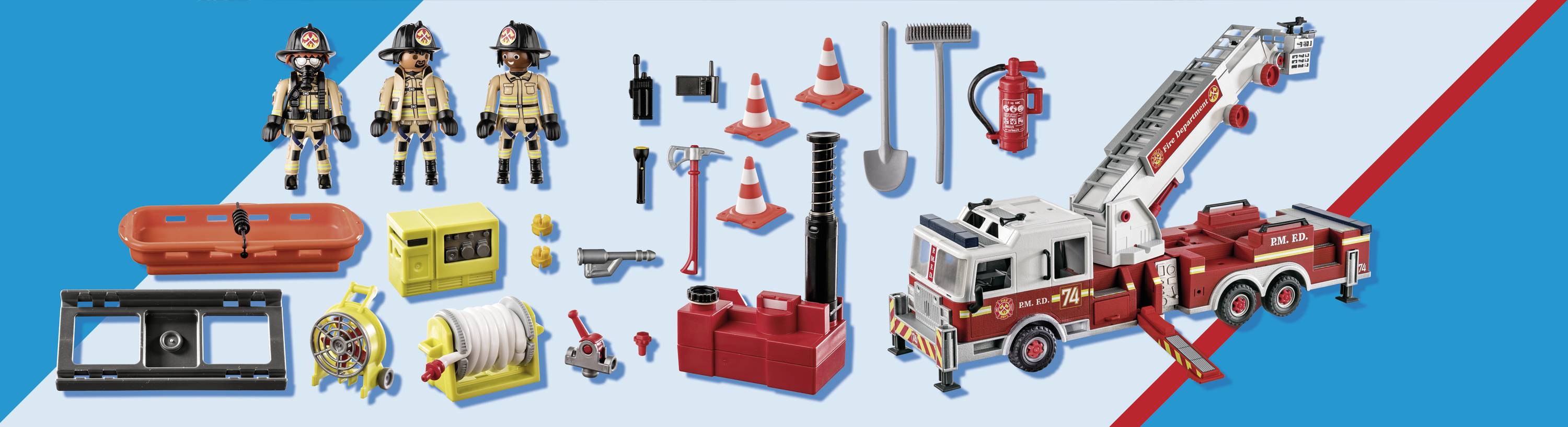 Playmobil® City Action Feuerwehr-Fahrzeug: US Tower Ladder 70935