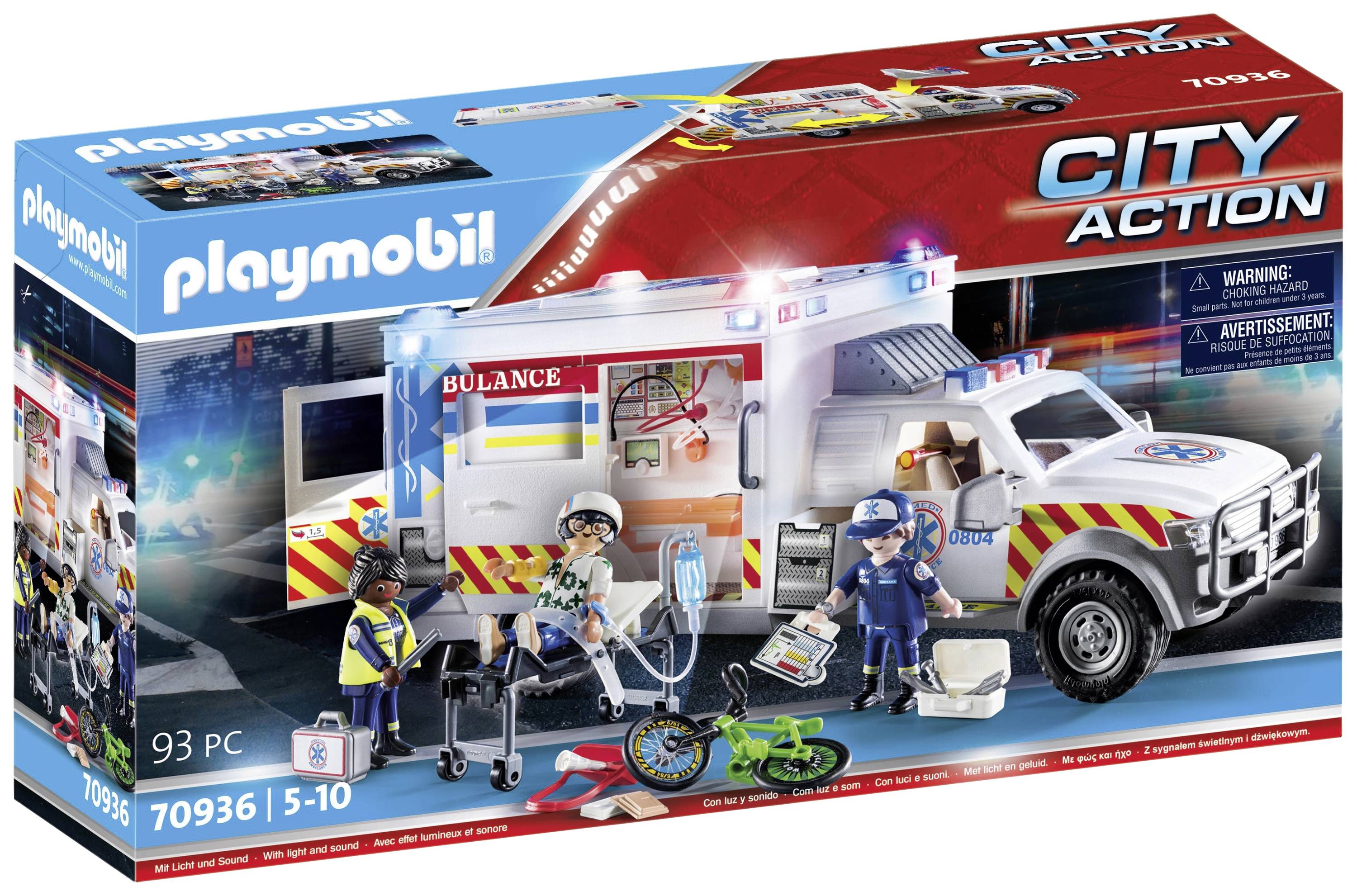 Playmobil® City Action Rettungs-Fahrzeug: US Ambulance 70936