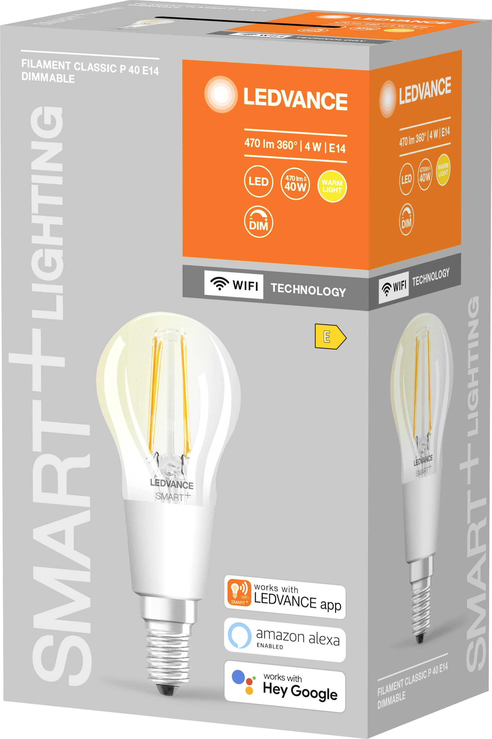 LEDVANCE LED-Leuchtmittel EEK: E (A - G) 4058075609778 E14 4 W Warmweiß