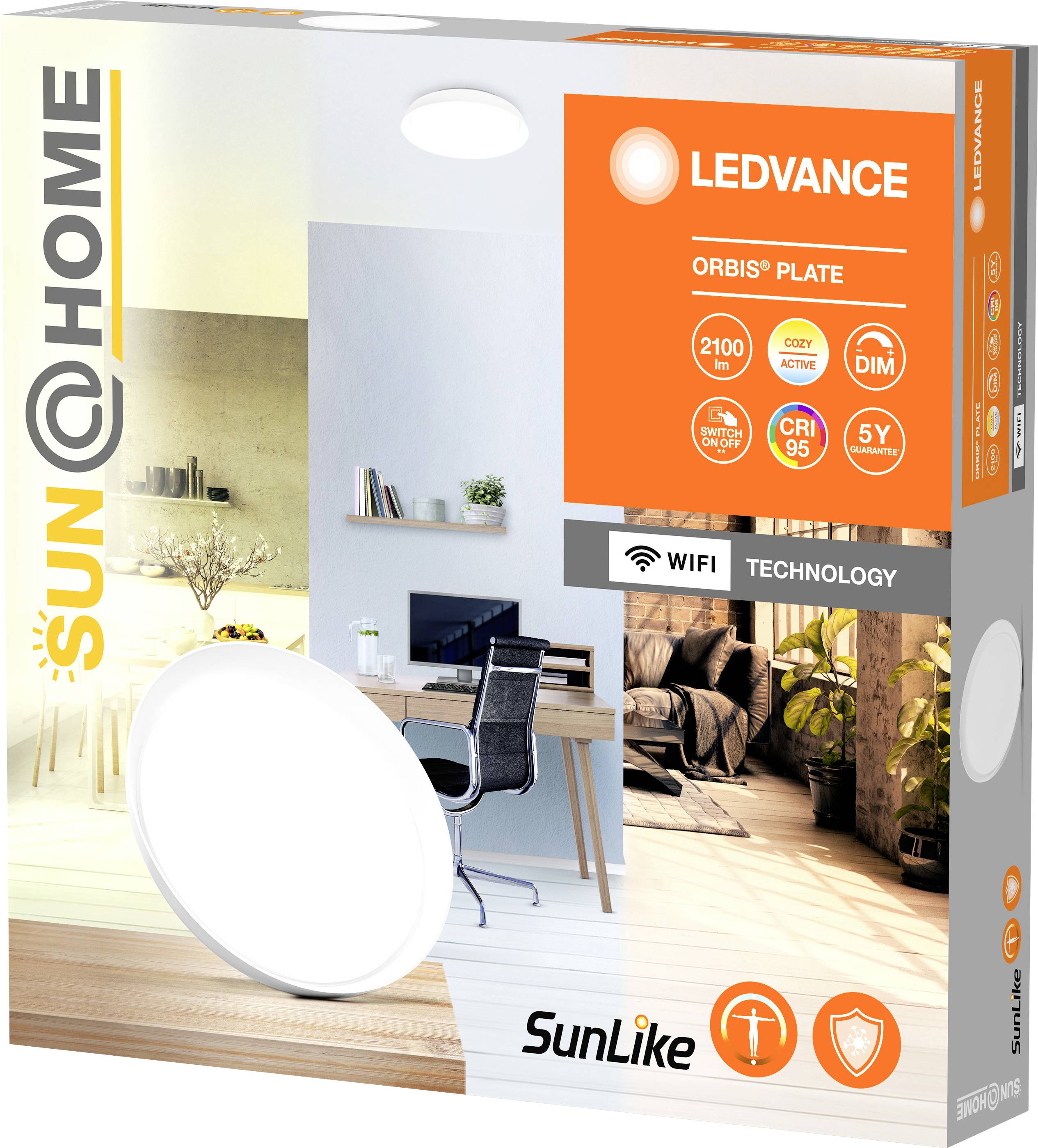 LEDVANCE 4058075575950 4058075575950 LED-Deckenleuchte 26 W Weiß