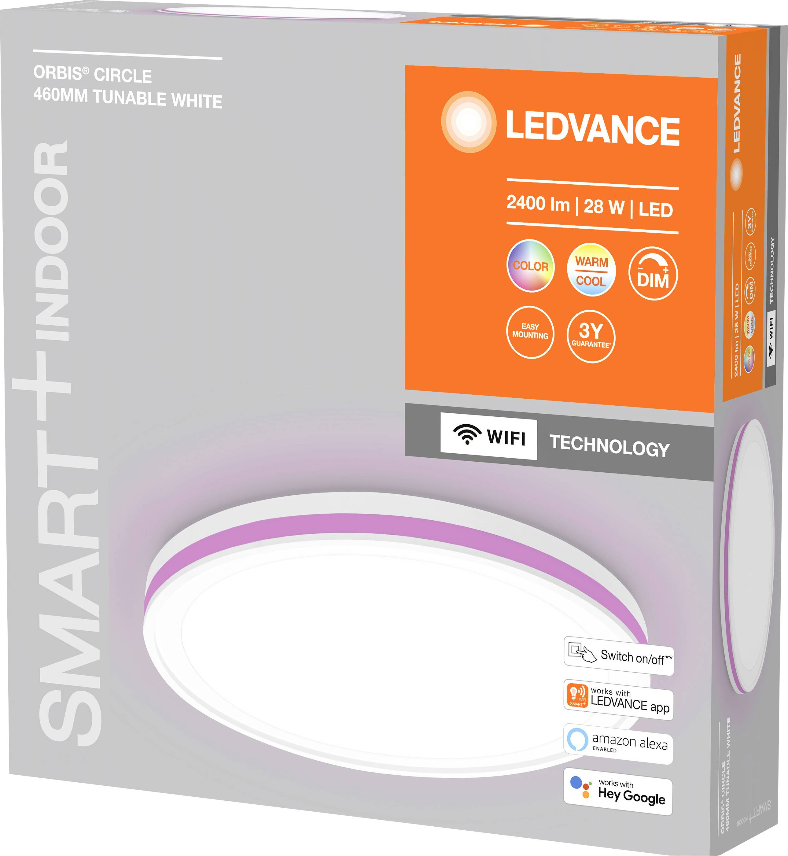 LEDVANCE 4058075573871 LED-Deckenleuchte 28 W Weiß