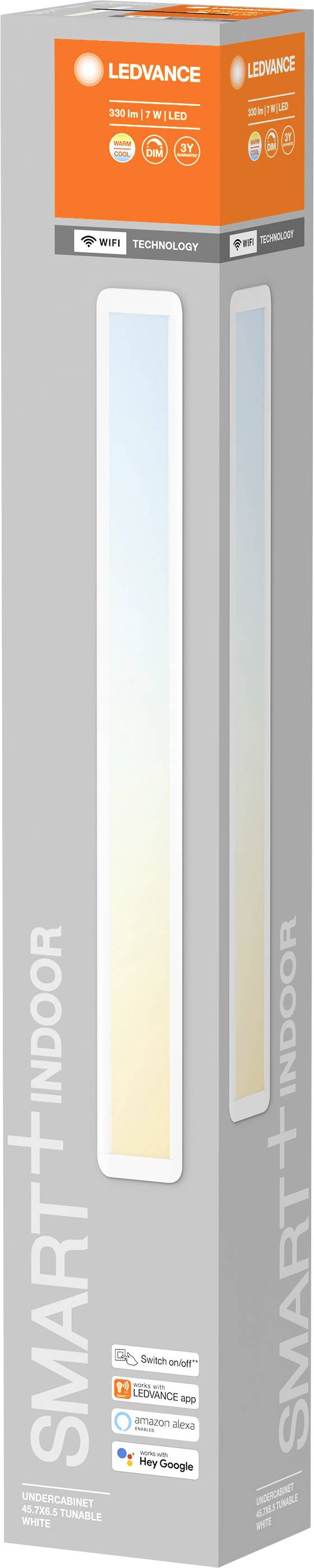 LEDVANCE 4058075575691 LED-Unterbauleuchte 7W Warmweiß bis Kaltweiß Weiß