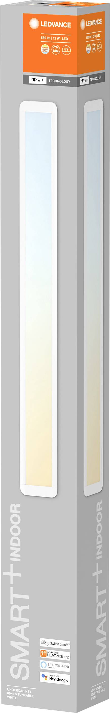 LEDVANCE 4058075575714 LED-Unterbauleuchte 12W Warmweiß bis Kaltweiß Weiß