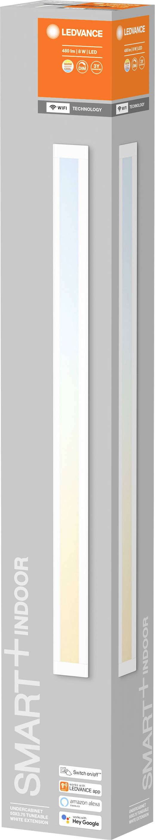 LEDVANCE 4058075576292 LED-Unterbauleuchte 8 W Warmweiß bis Kaltweiß Weiß