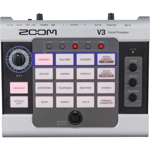 Zoom V3 Audio-Recorder Silber (ASTM D 1000)