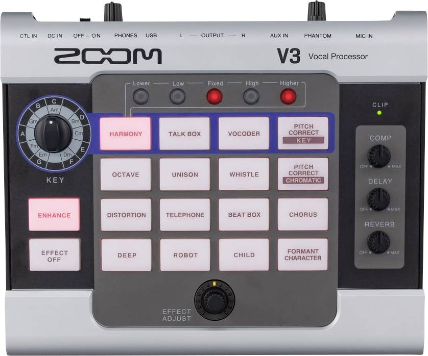 Zoom V3 Audio-Recorder Silber (ASTM D 1000)