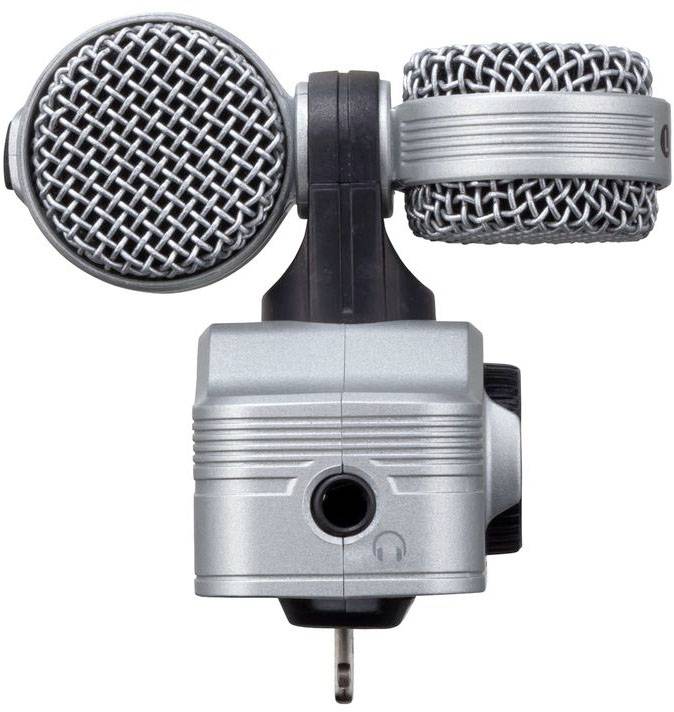 Zoom iQ7 Mobiler Audio-Recorder Silber