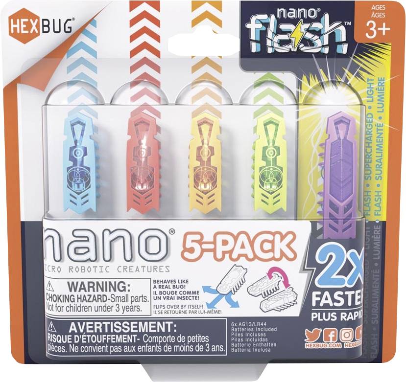 HexBug Nano+ Flash 5er Spielzeug Roboter