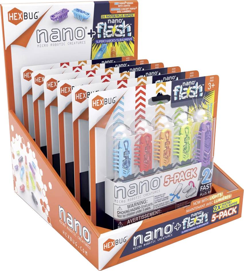 HexBug Nano+ Flash 5er Spielzeug Roboter