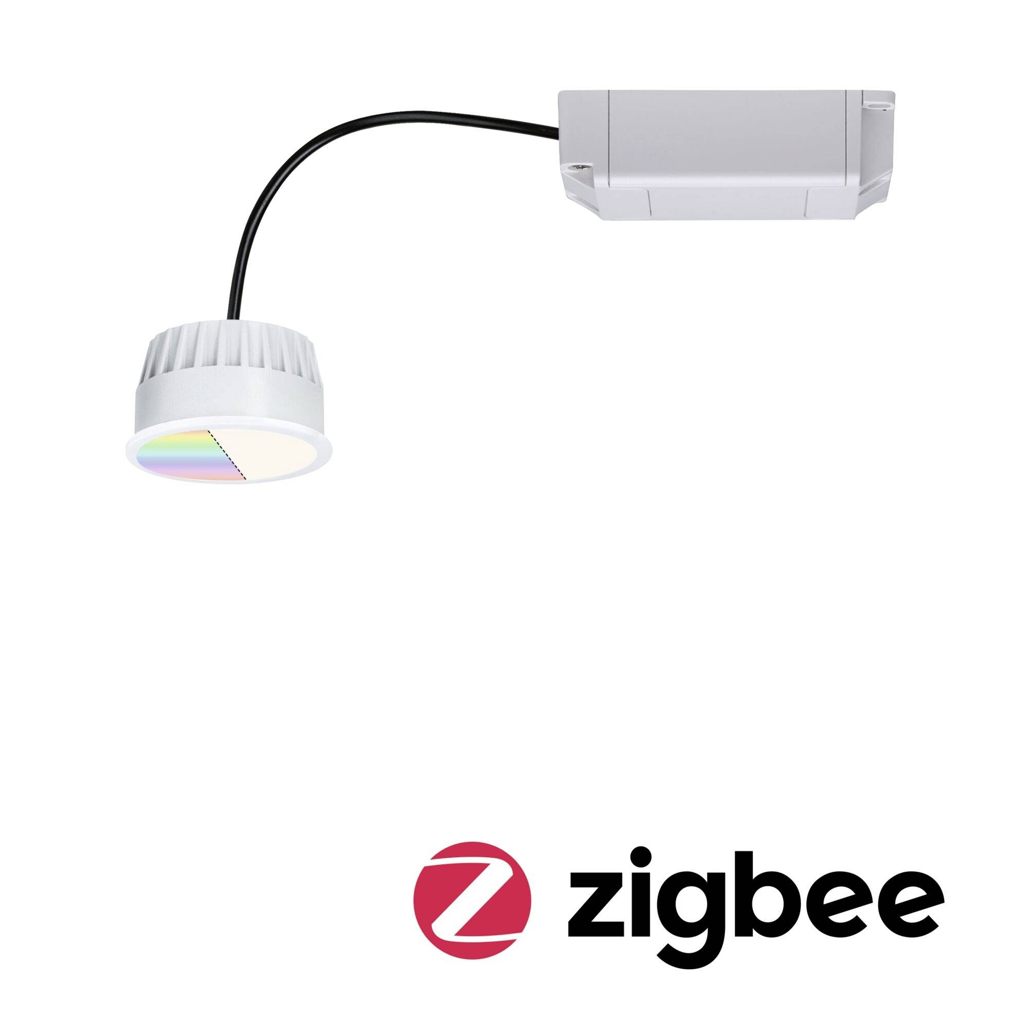 Paulmann LED Coin ZigBee RGBW LED-Bad-Einbauleuchte EEK: G (A - G) LED Satin