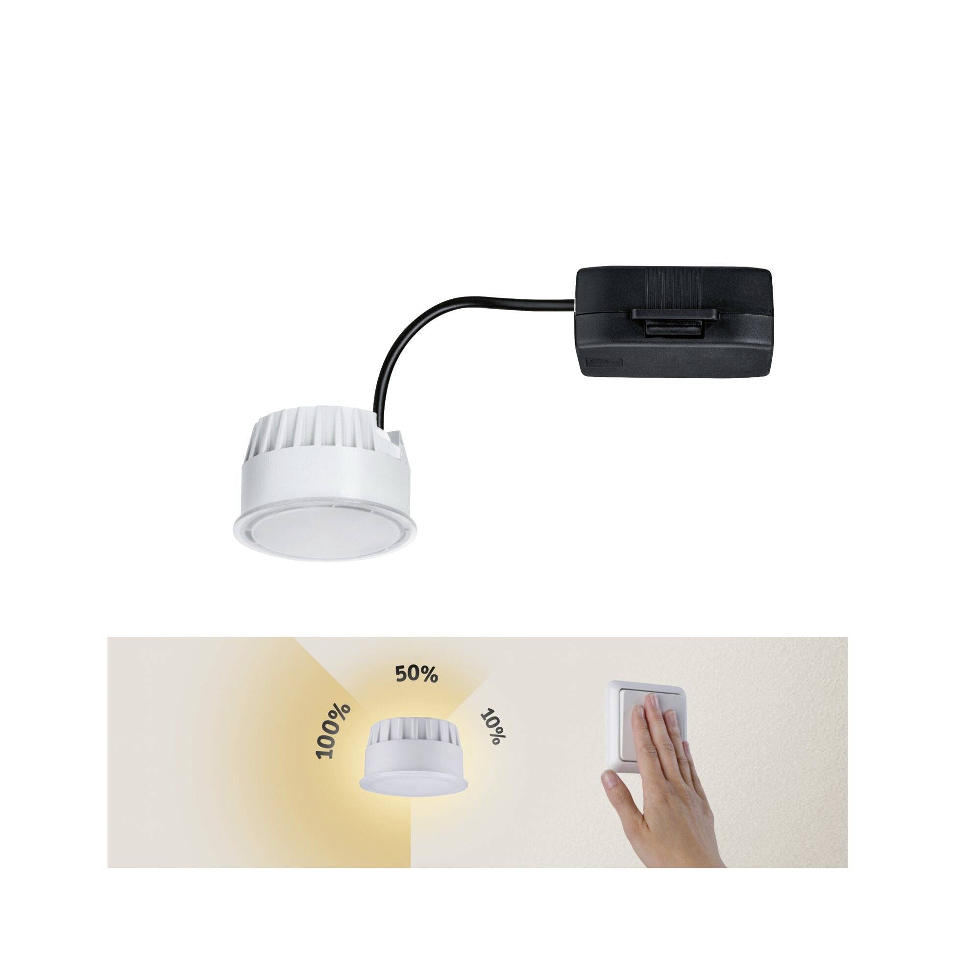 Paulmann LED Coin Nova LED-Bad-Einbauleuchte EEK: G (A - G) LED Satin