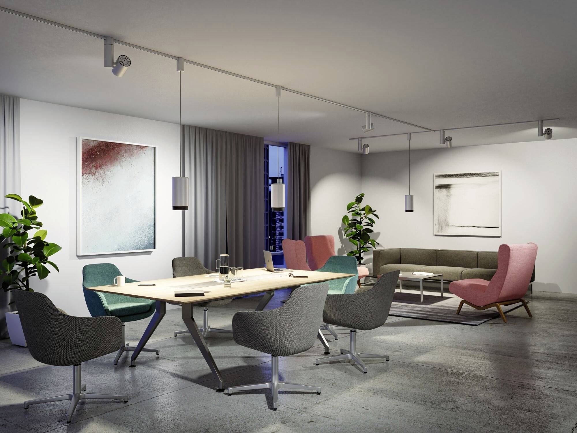 Paulmann URail Spot Zeuz Hochvolt-Schienensystem-Leuchte URail 33 W LED Chrom (matt)