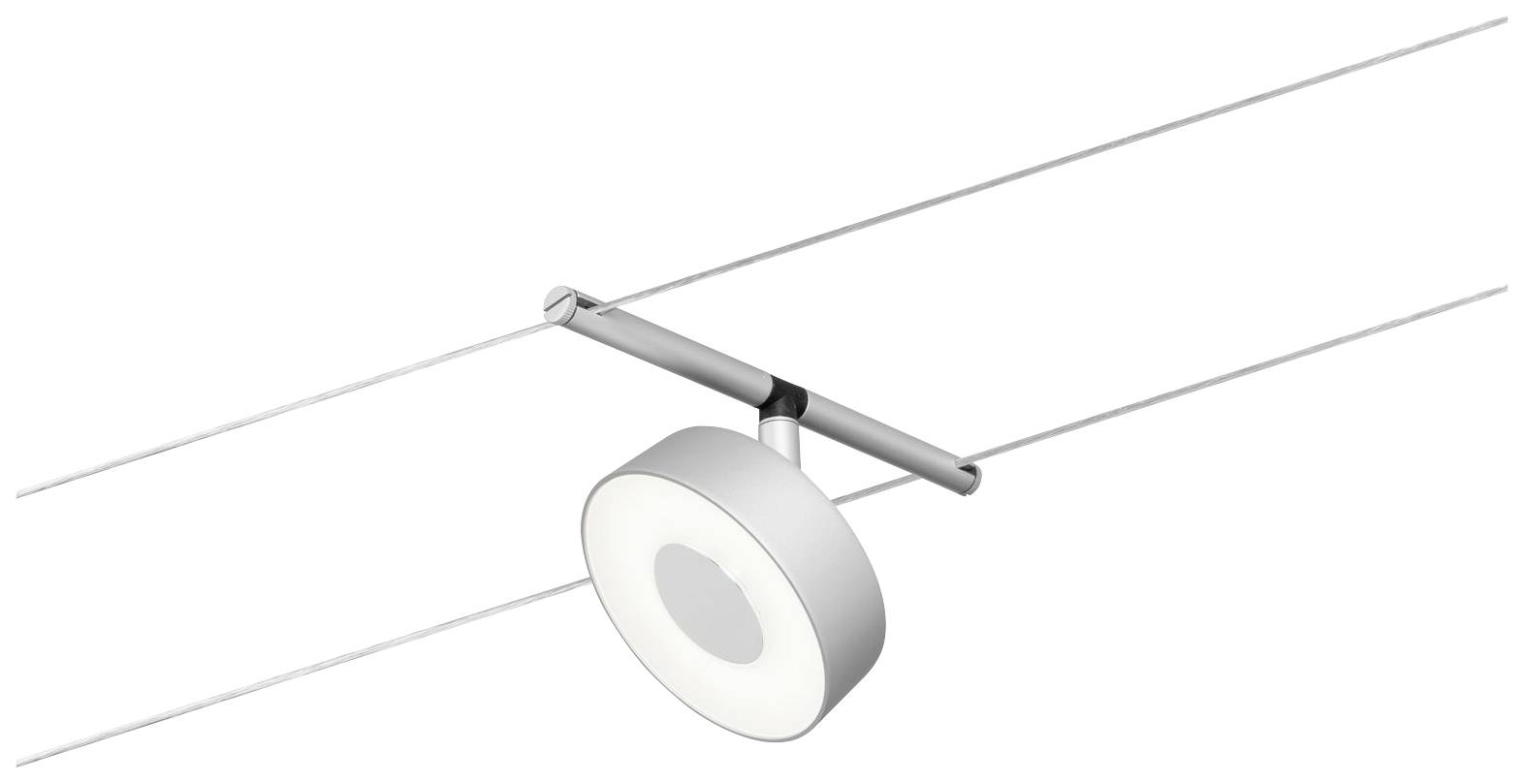 Paulmann WS DC Circle Niedervolt-Seilsystem-Leuchte LED Chrom (matt), Chrom