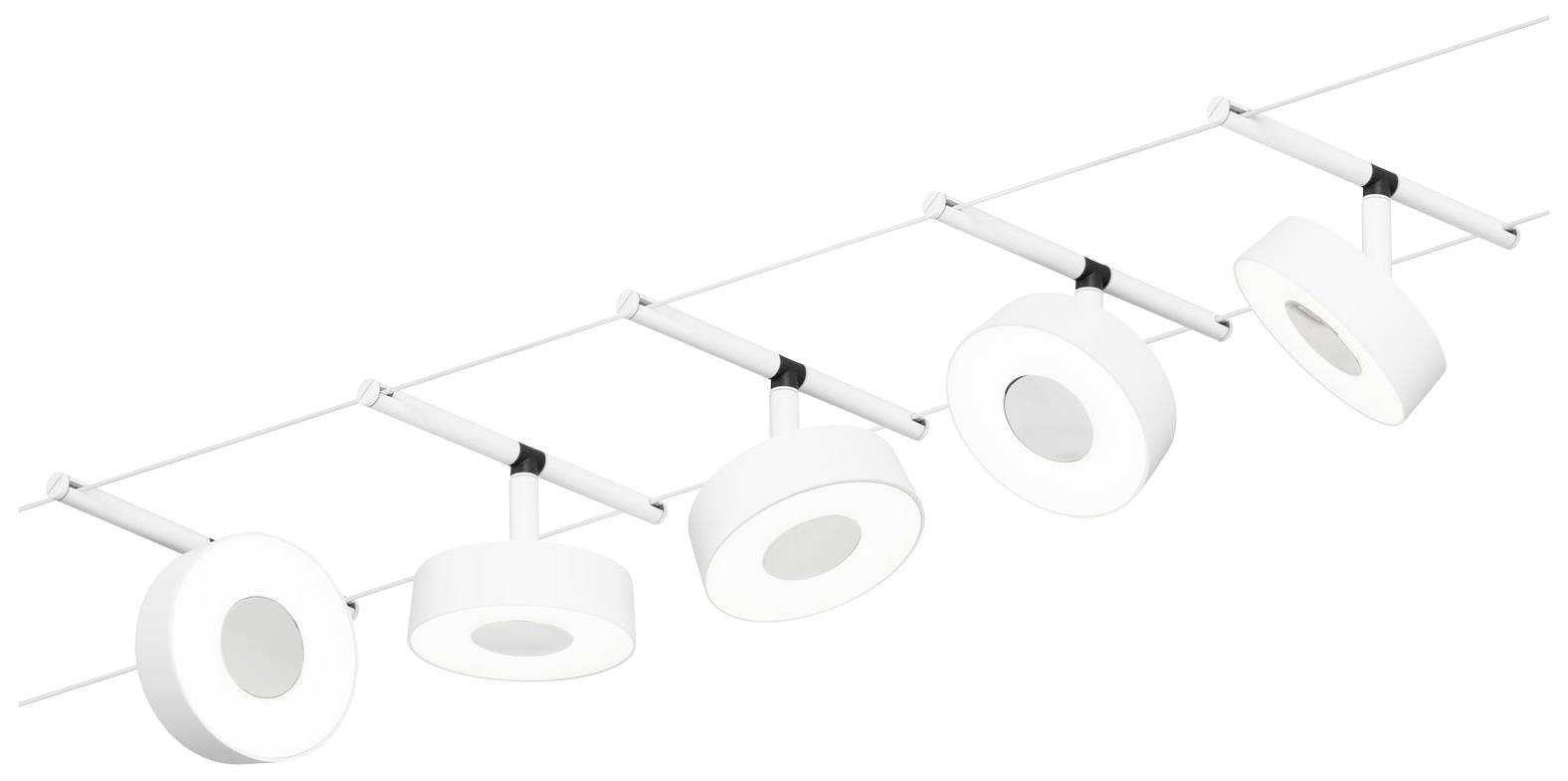 Paulmann WS DC Circle Seil-Komplettsystem Weiß (matt), Chrom