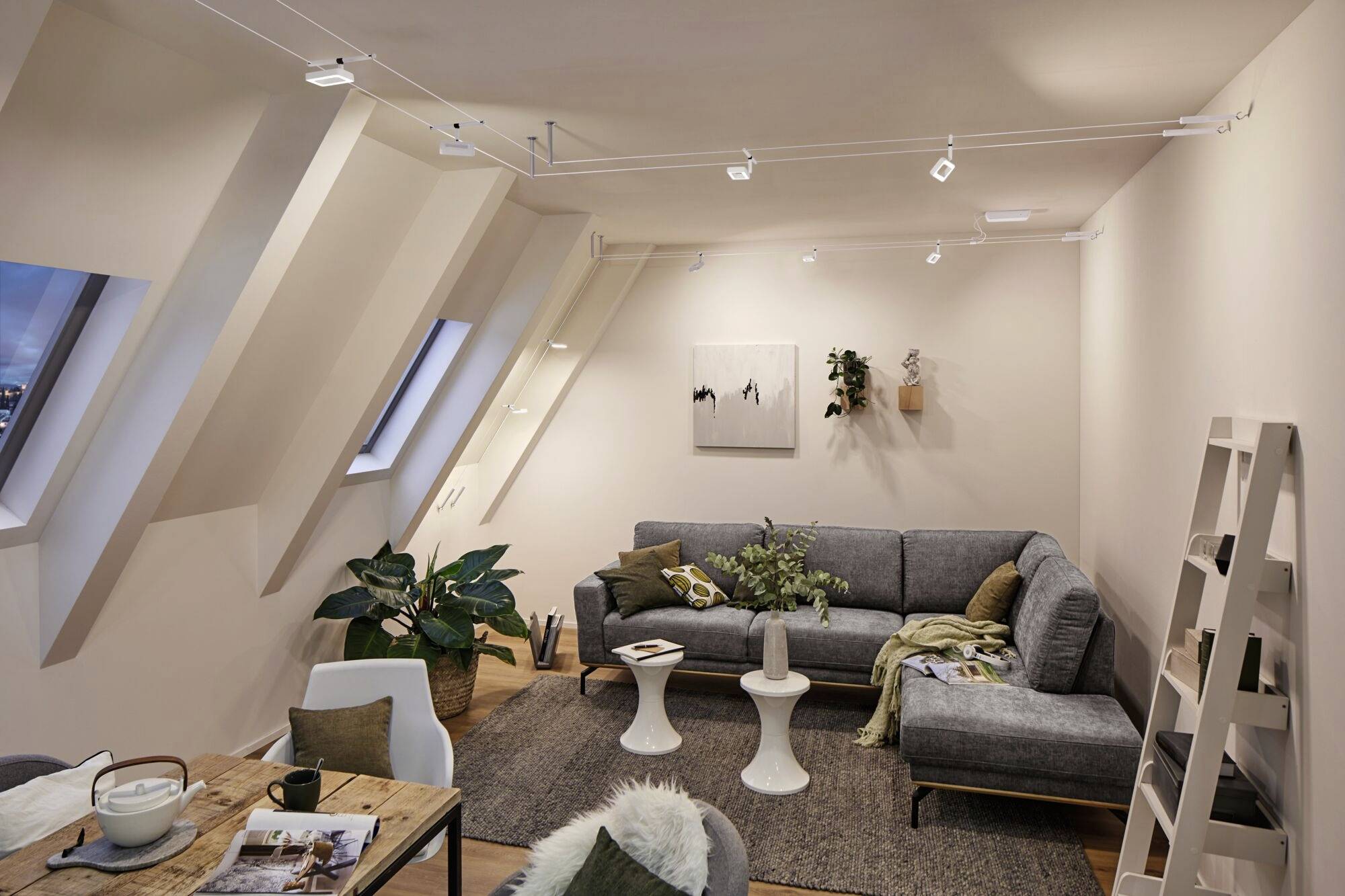 Paulmann WS DC Frame Seil-Komplettsystem Weiß (matt), Chrom