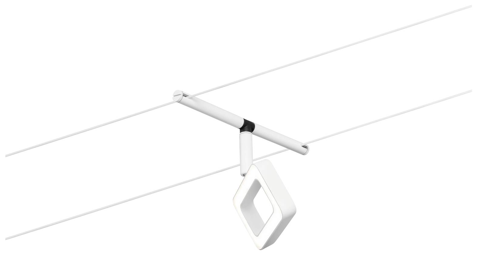 Paulmann WS DC Frame Niedervolt-Seilsystem-Leuchte Weiß (matt), Chrom