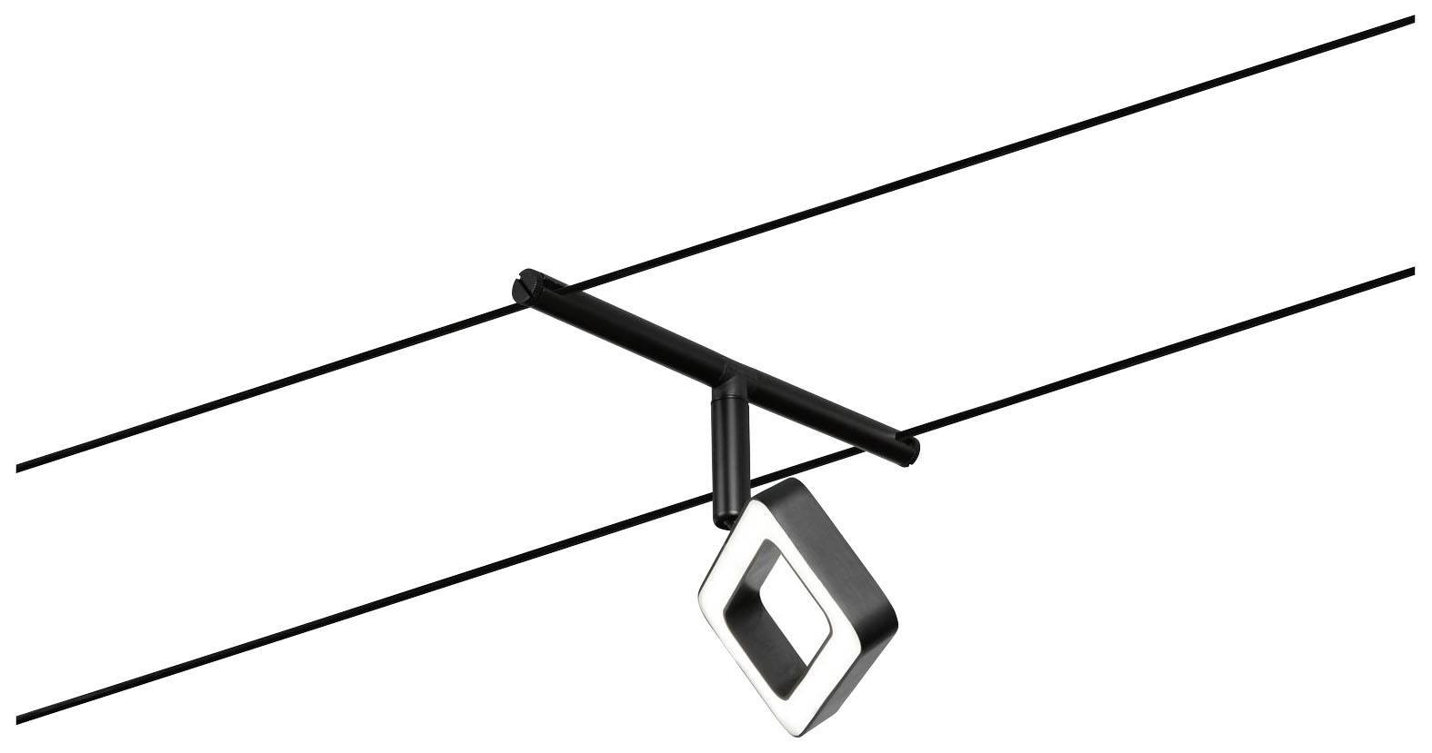 Paulmann WS DC Frame Niedervolt-Seilsystem-Leuchte Schwarz (matt), Chrom