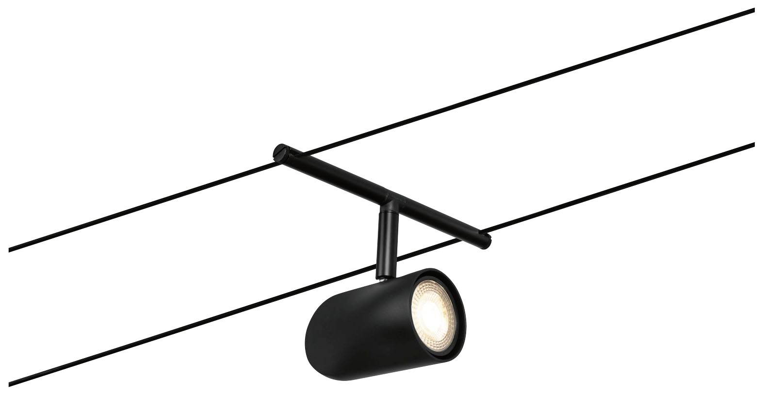 Paulmann WireDC Set Cup Seil-Basissystem GU5.3 Schwarz (matt), Chrom