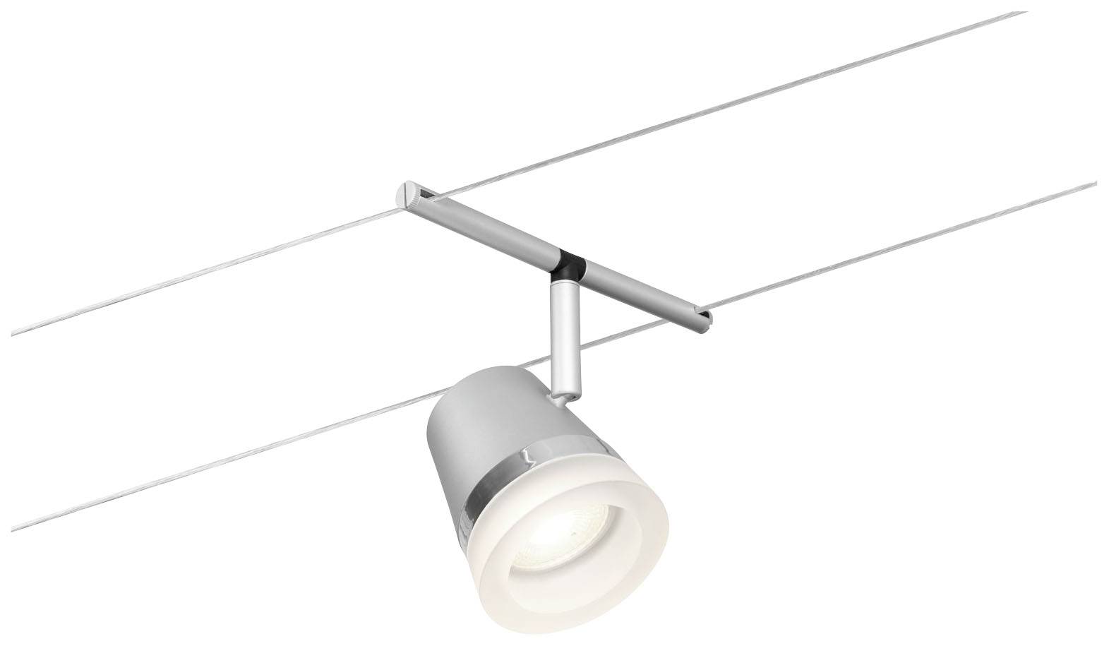 Paulmann WireDC Spot Cone Niedervolt-Seilsystem-Leuchte GU5.3 Chrom (matt), Chrom