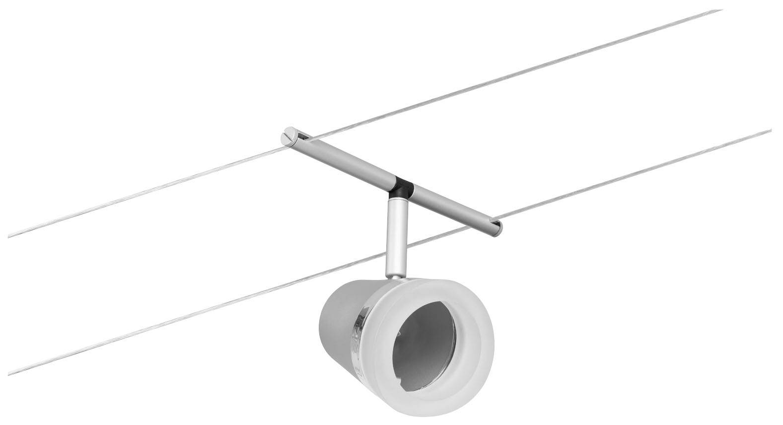 Paulmann WireDC Spot Cone Niedervolt-Seilsystem-Leuchte GU5.3 Chrom (matt), Chrom