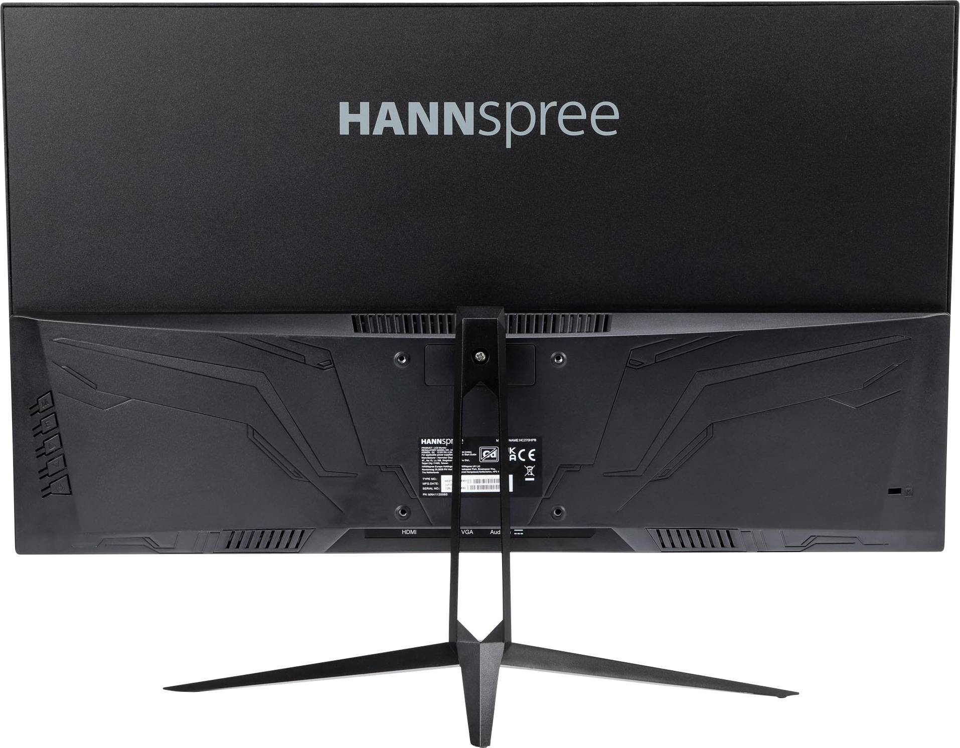 Hannspree HC270HPB LED-Monitor EEK D (A - G) 68.6 cm (27 Zoll) 1920 x 1080 Pixel 16:9 5 ms HDMI®, VGA, Audio-Line-in TN LED