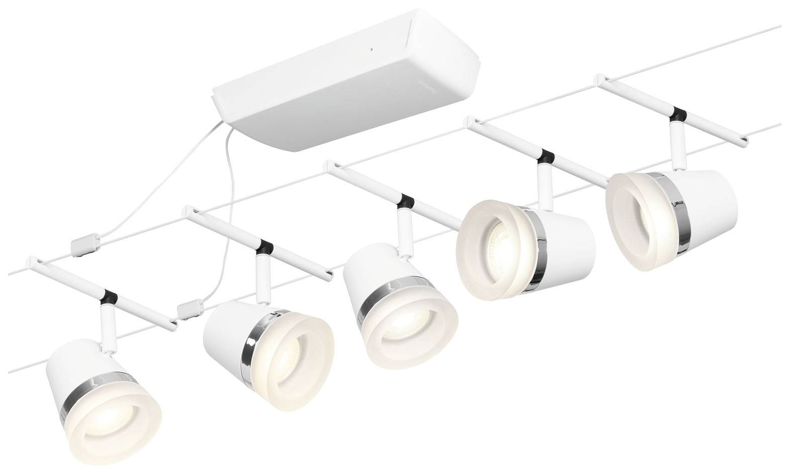 Paulmann WireDC Set Cone Seil-Basissystem GU5.3 Weiß (matt), Chrom