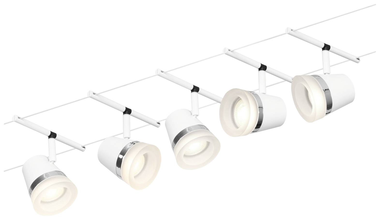 Paulmann WireDC Set Cone Seil-Basissystem GU5.3 Weiß (matt), Chrom