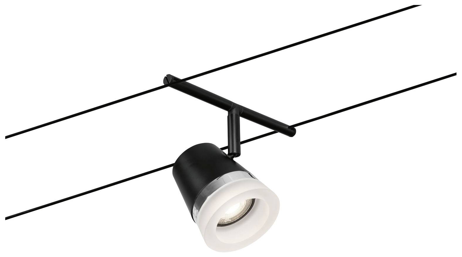 Paulmann WireDC Set Cone Seil-Basissystem GU5.3 Schwarz (matt), Chrom