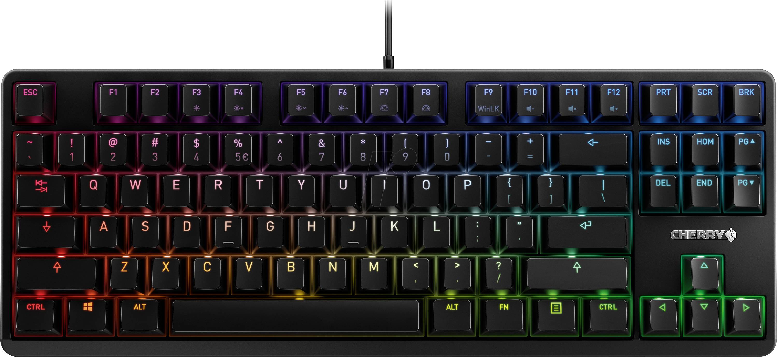 CHERRY G80-3833LWBEU-2 Kabelgebunden Gaming-Tastatur US-Englisch, QWERTY Schwarz