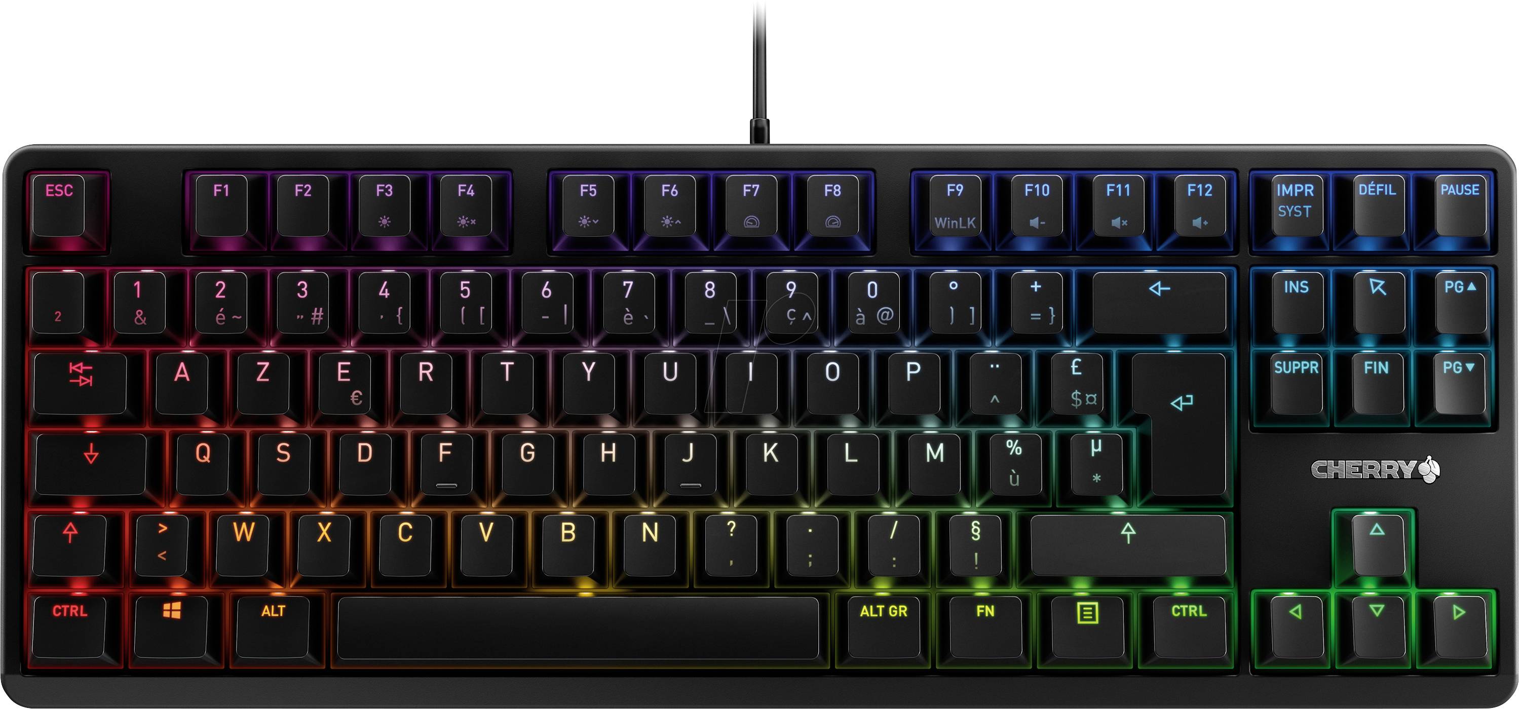 CHERRY G80-3833LWBFR-2 Kabelgebunden Gaming-Tastatur Französisch, AZERTY Schwarz