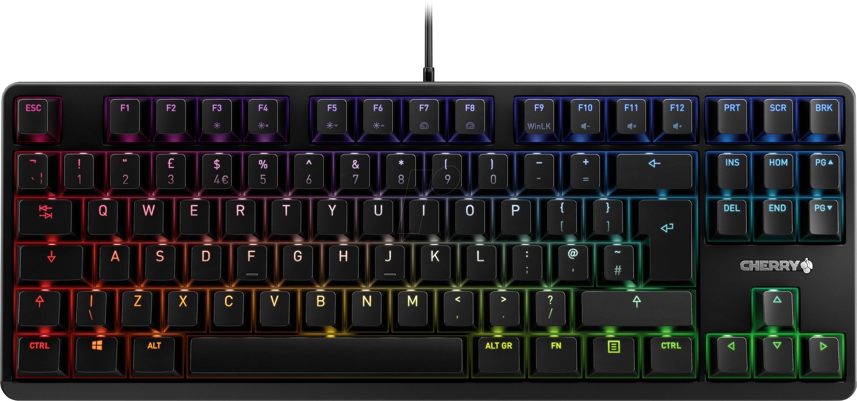 CHERRY G80-3833LWBGB-2 Kabelgebunden Gaming-Tastatur Englisch, QWERTY Schwarz
