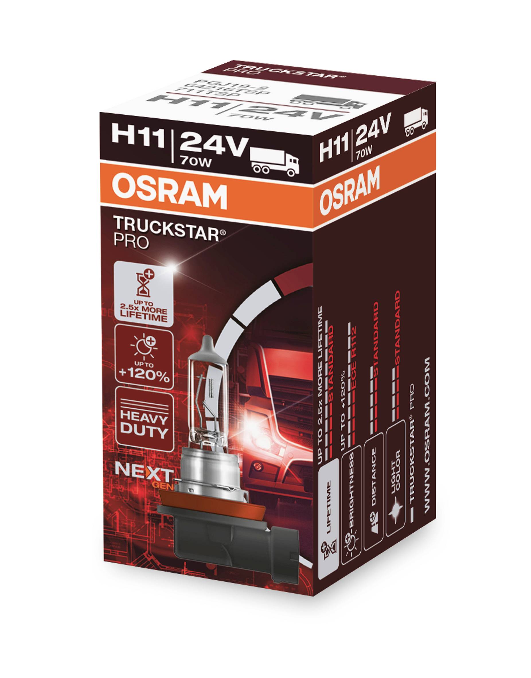 Osram Automotive 64216TSP Halogen Leuchtmittel Truckstar H11 70W 24V