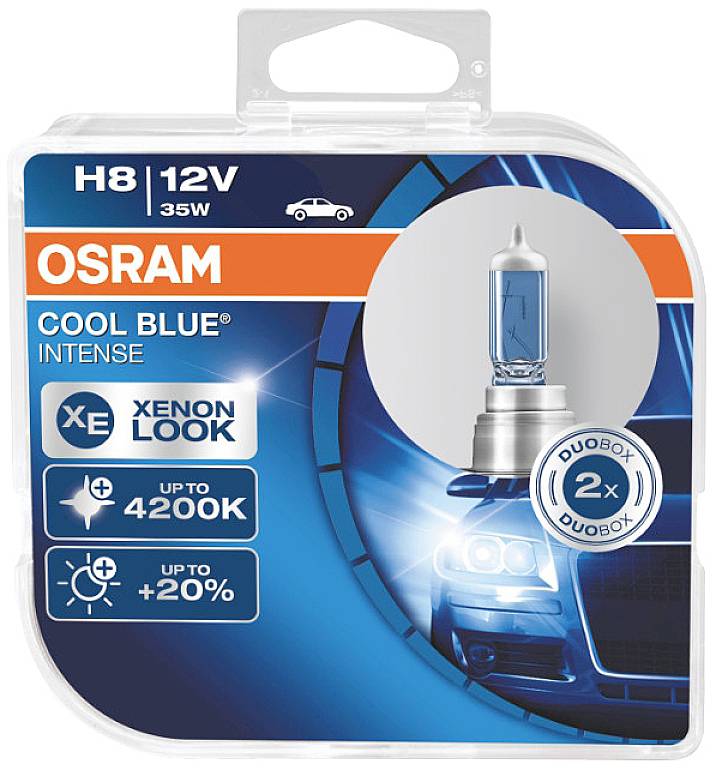 Osram Automotive 4062172387750 Halogen Leuchtmittel COOL BLUE® INTENSE H8 35 W 12 V